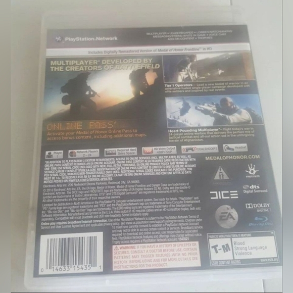 Medal of Honor (Sony PlayStation 3, 2010) PS3 Game Complete - Picture 2 of 4